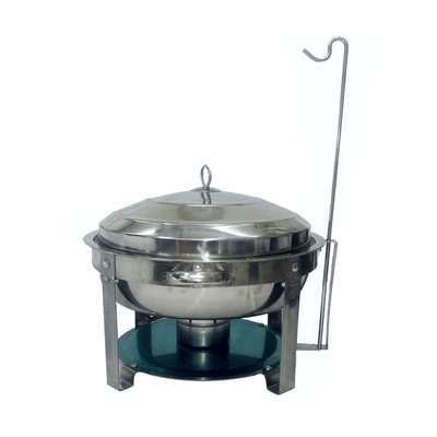 Chafing Dish - 7.5L Round Hook Silver