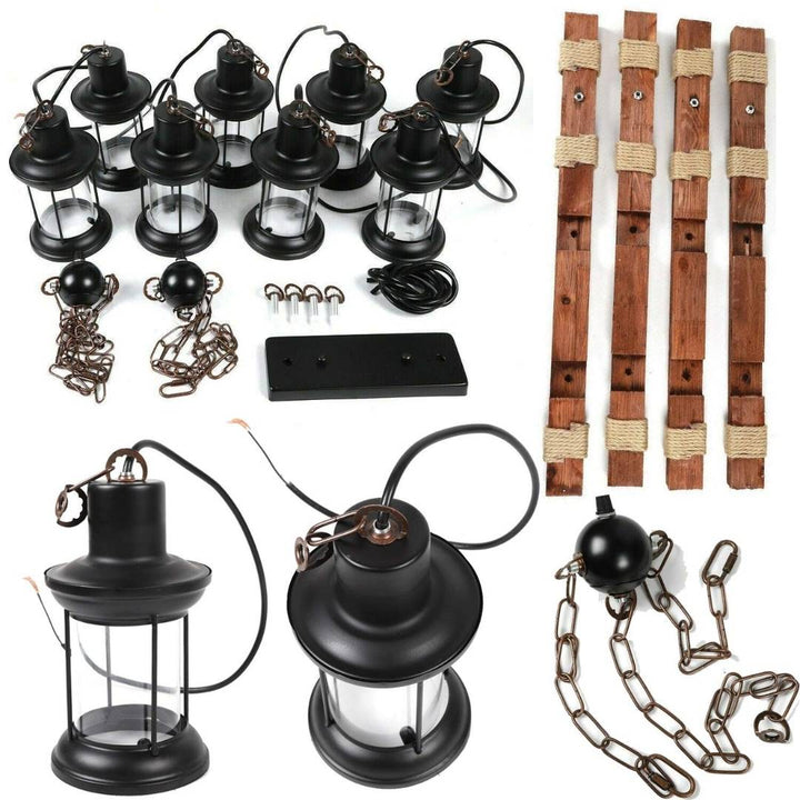 Chandelier Light - Rustic Wood / M188-8