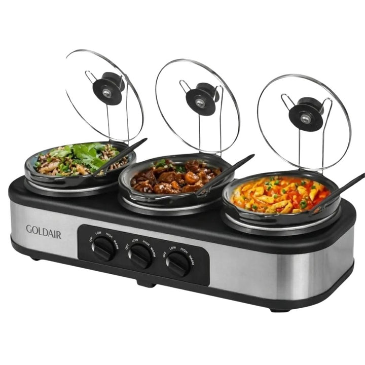 Slow Cooker - Triple Pot - 2.5L
