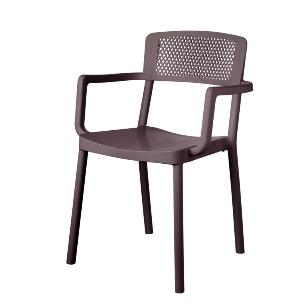 Solid Plastic Chairs - Santorini Arm Chairs