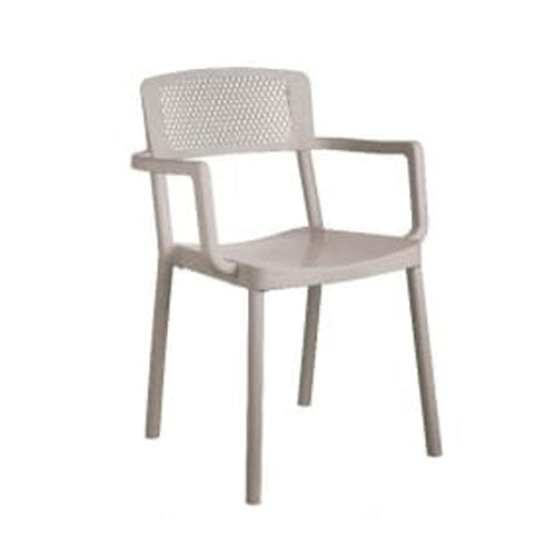 Solid Plastic Chairs - Santorini Arm Chairs