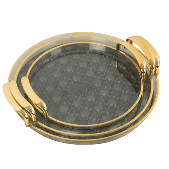 Serving Tray - Pearl Round - 3PC