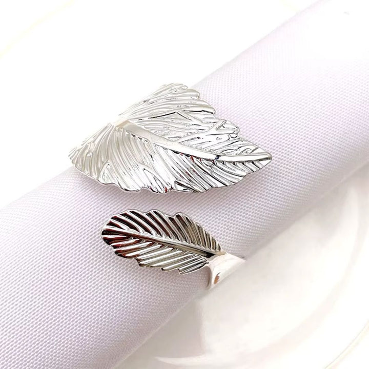 Metal Leaf Napkin Holder - Gold & Silver