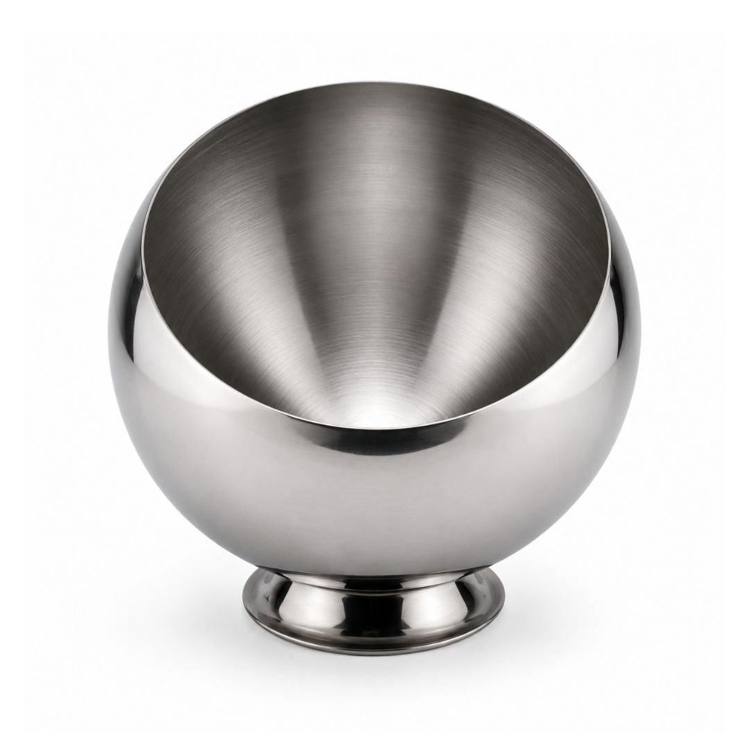 Decor Serving Bowl - Slanted - Silver