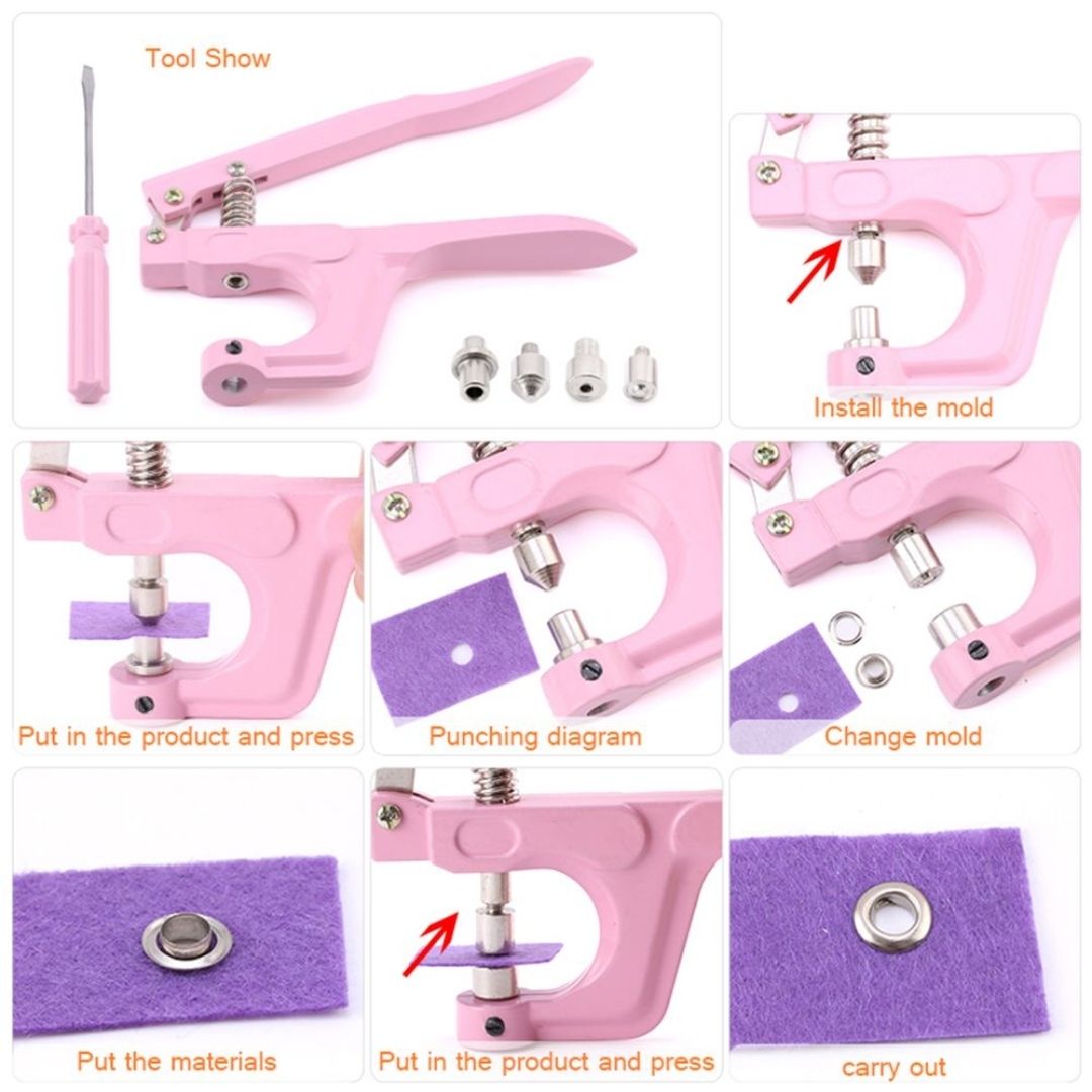 Multifunction Mini Hand Press and Button Kit