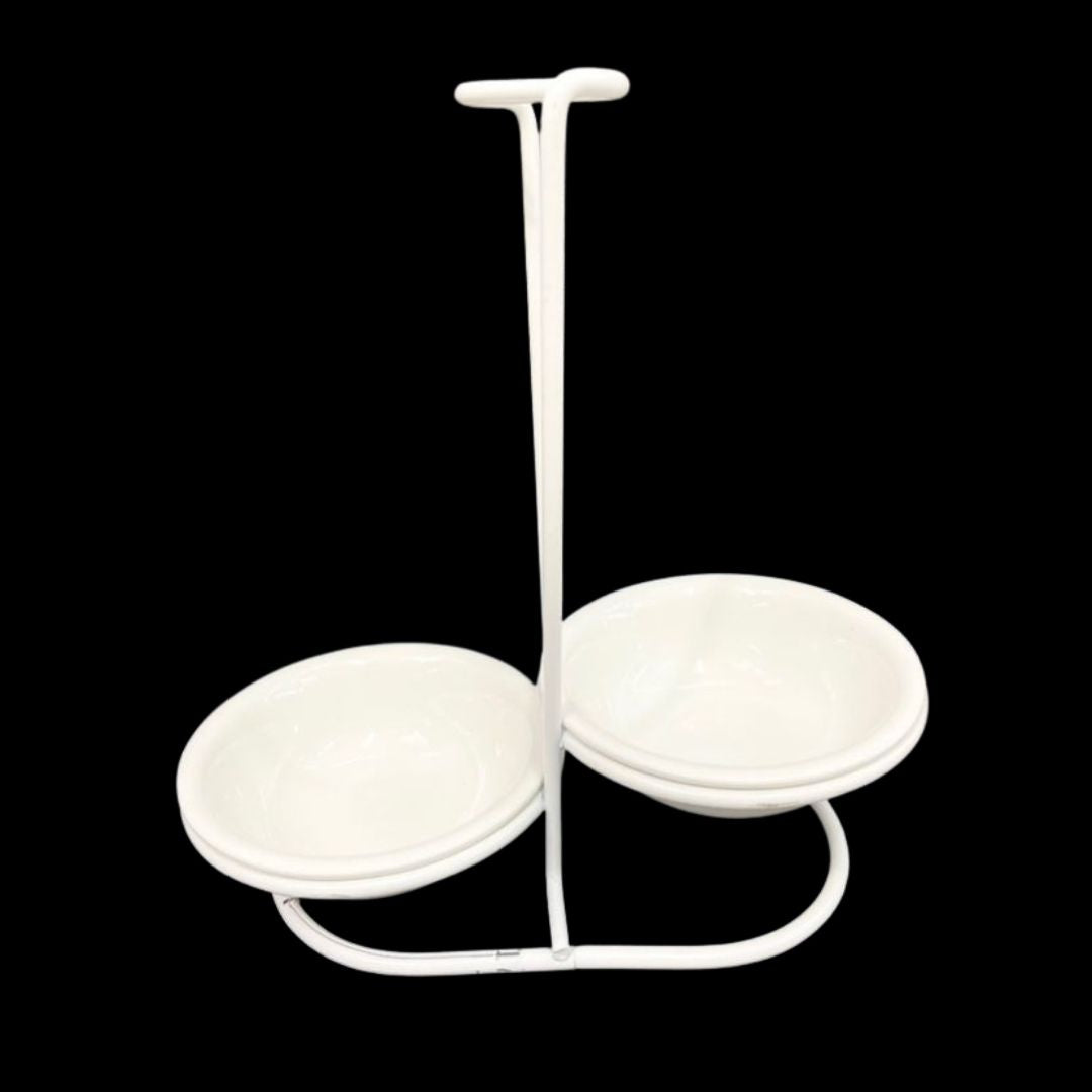 Spoon Rests - Wire Frame - White