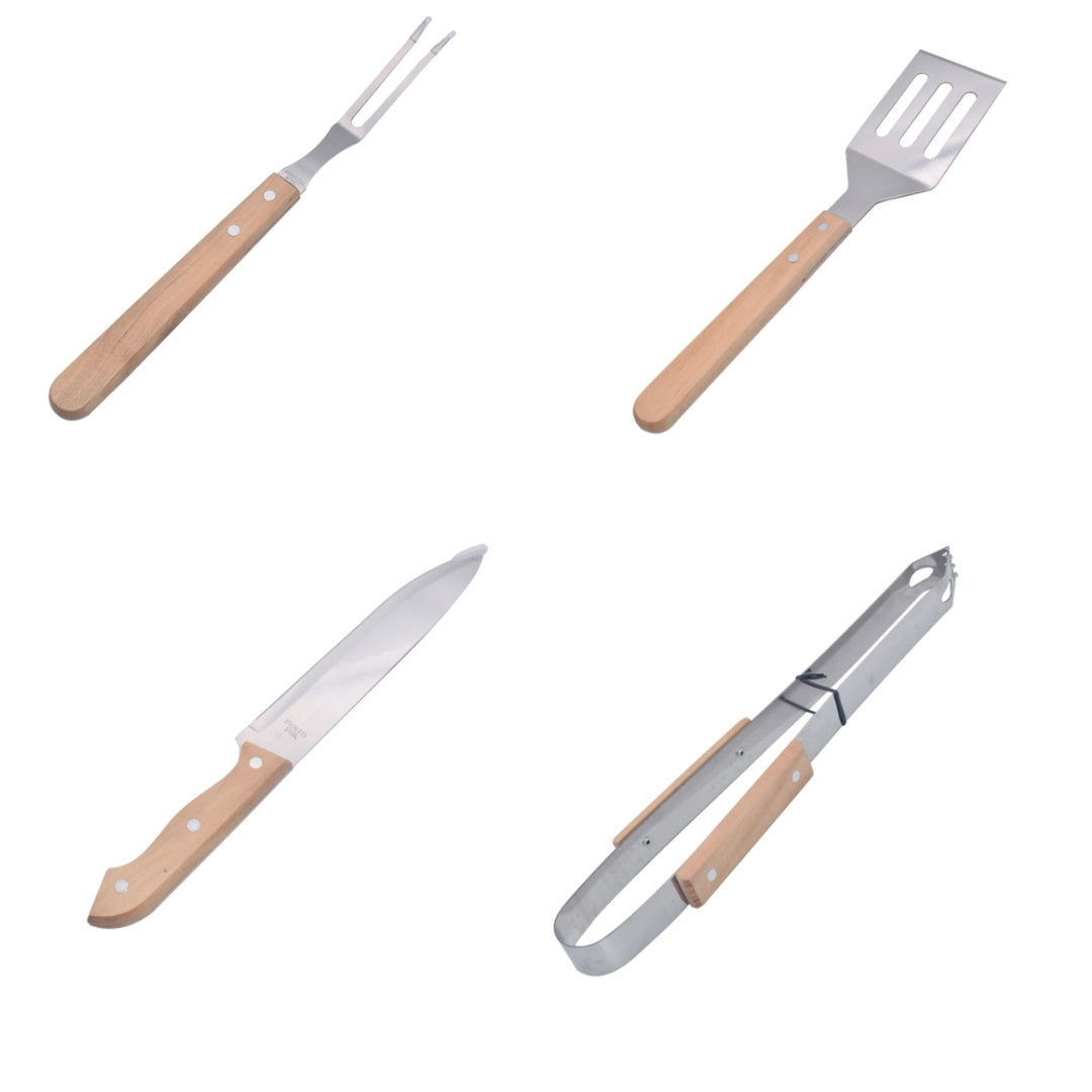 BraaiPro Stainless Steel Utensil - 4 Pcs