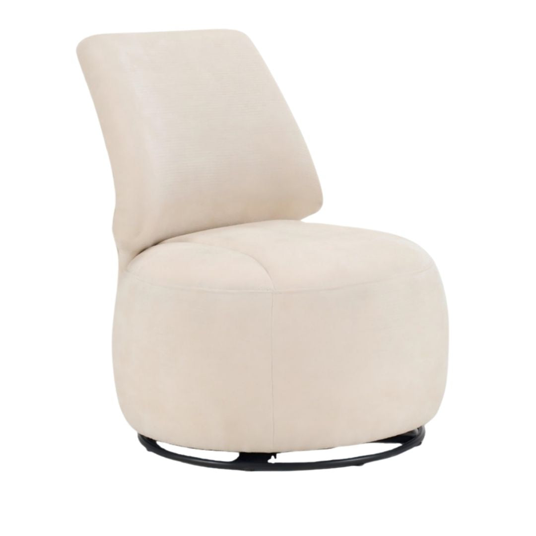 Stevie - Boucle Swivel Chair