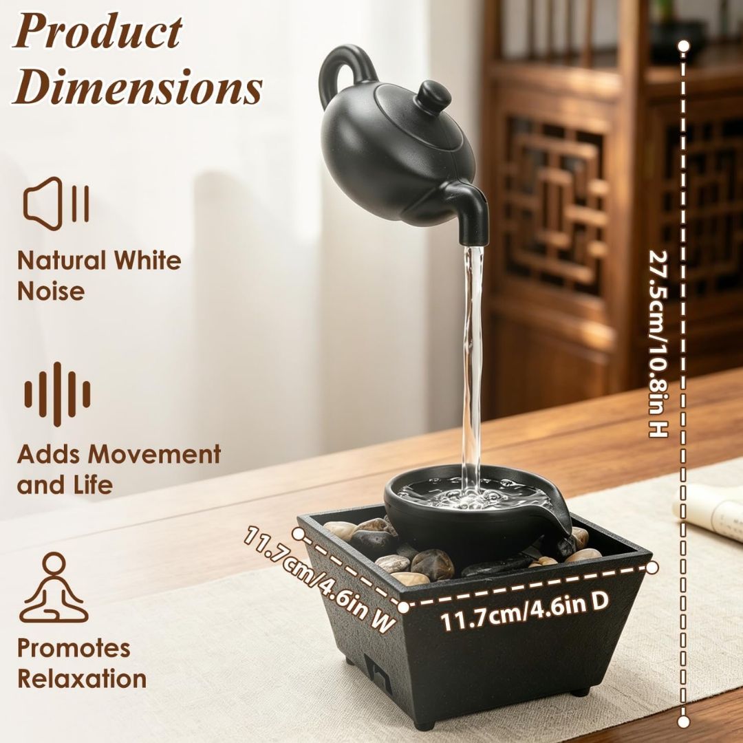 Home Decor - Floating Teapot with Water Fountain