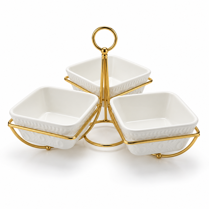 Sauce Bowls - 3 Bowl Tier Serving Set