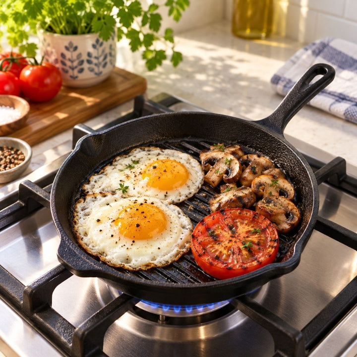 Totai - Round Cast-Iron Grill Pan - 20cm