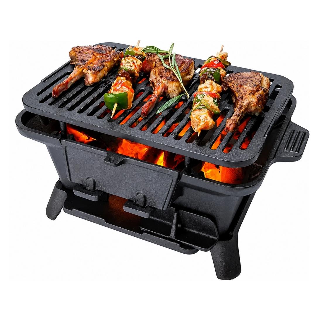 Cast Iron BBQ Grill Stove - 44cm