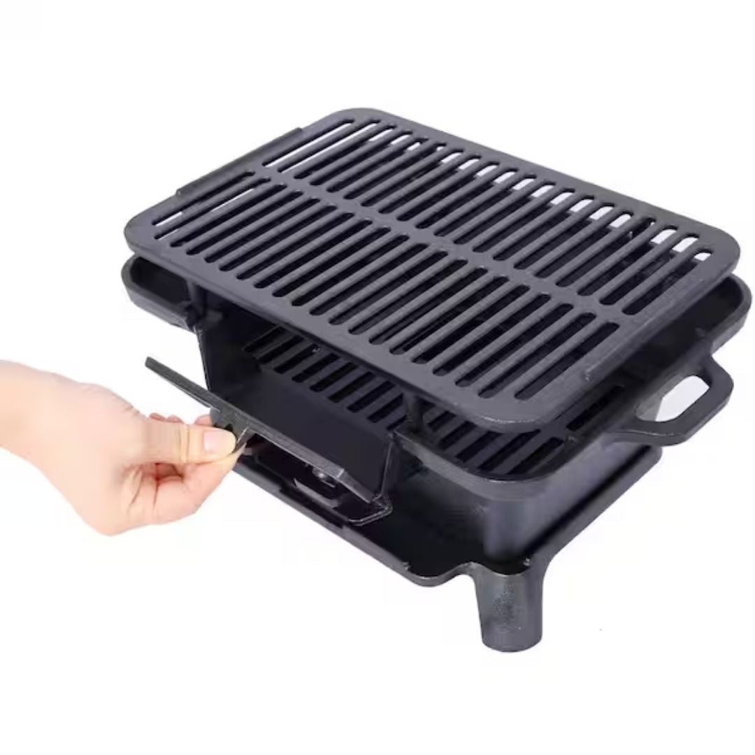Cast Iron BBQ Grill Stove - 44cm