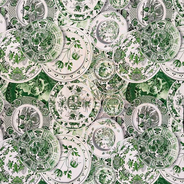 Printed Mini Matt  - Transferware  Plate Collage