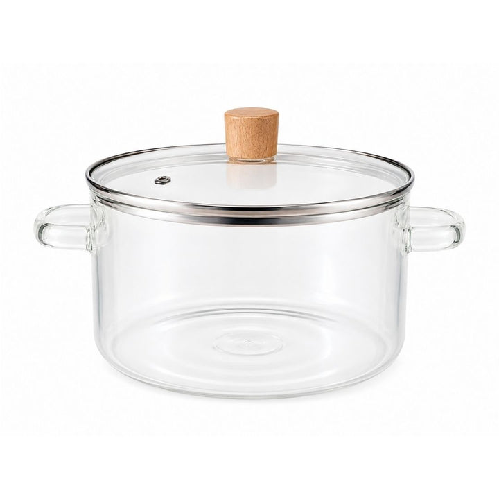 Cooking Pot - Transparent Glass - 3.5L