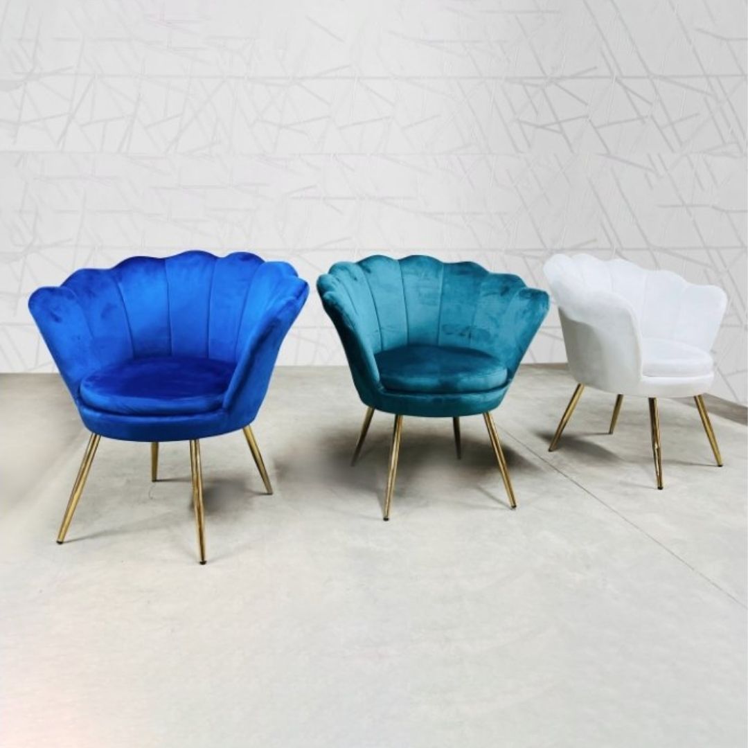 Tulip Sofa Chair - Gold Legs