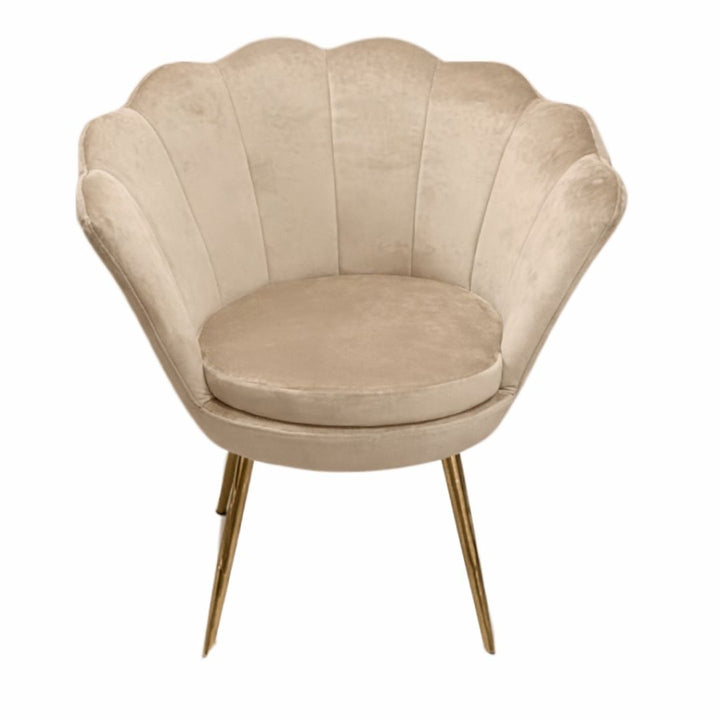 Tulip Sofa Chair - Gold Legs