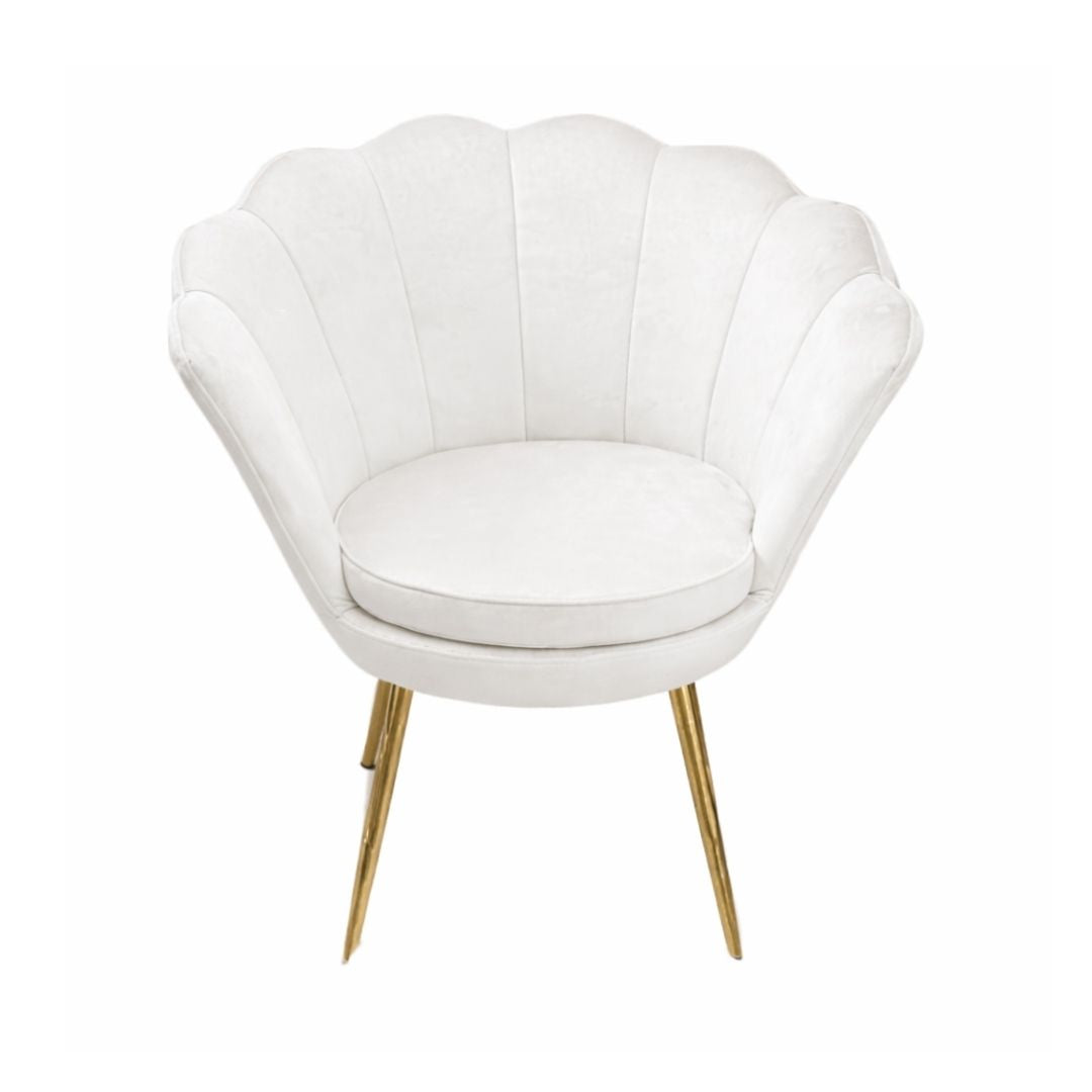 Tulip Sofa Chair - Gold Legs