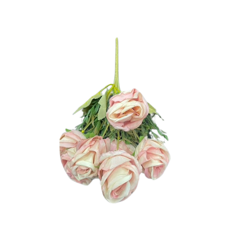 Artificial Flowers - Roses Bunch Short Stem