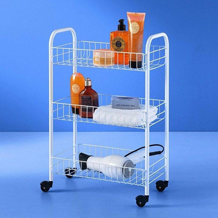 3 Tier Utility Trolley - Wire Mesh