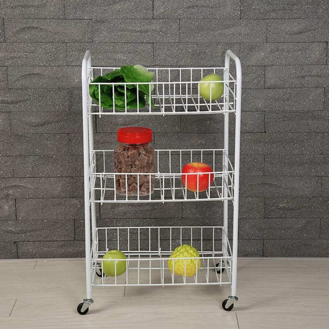 3 Tier Utility Trolley - Wire Mesh