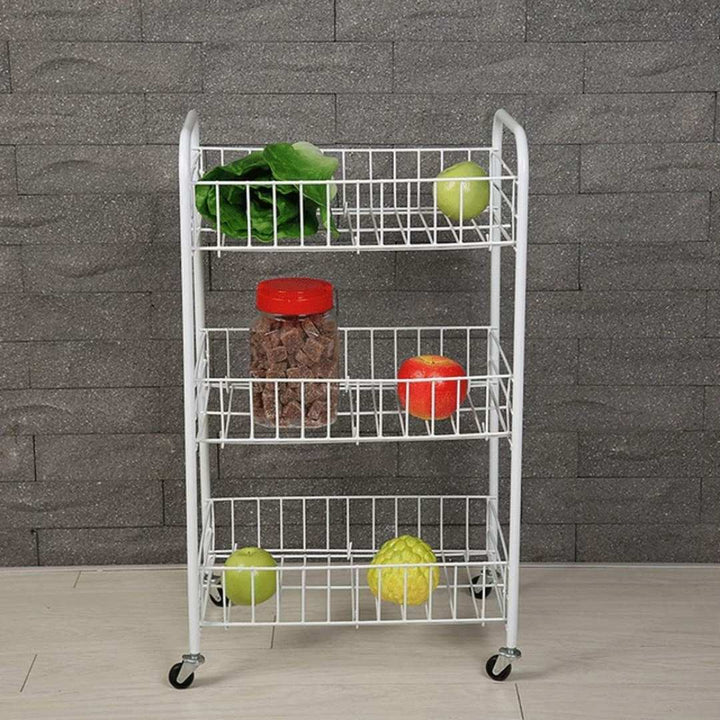 3 Tier Utility Trolley - Wire Mesh