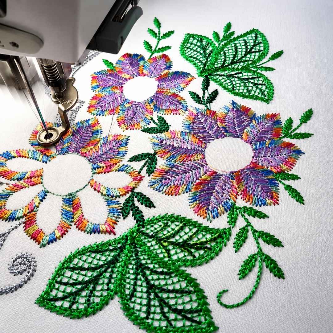 Embroidery Threads - Colorful Variegated - 1000m