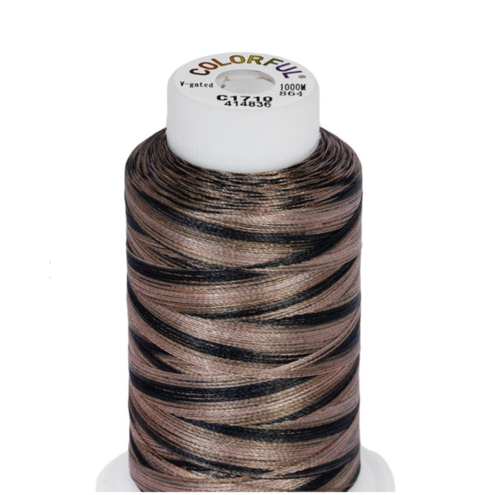 Embroidery Threads - Colorful Variegated - 1000m
