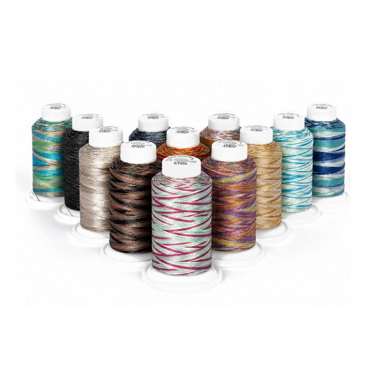 Embroidery Threads - Colorful Variegated - 1000m