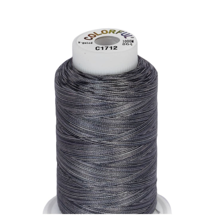 Embroidery Threads - Colorful Variegated - 1000m