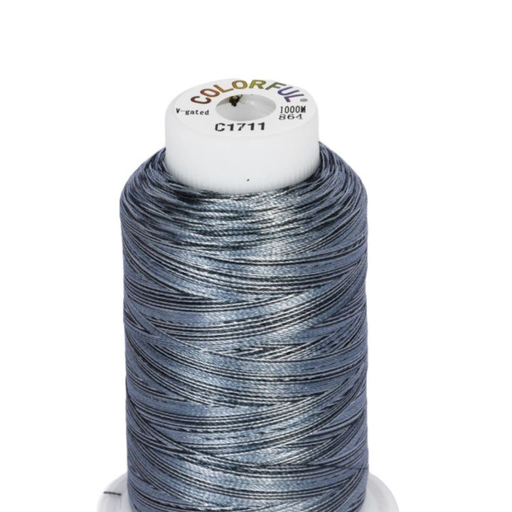 Embroidery Threads - Colorful Variegated - 1000m