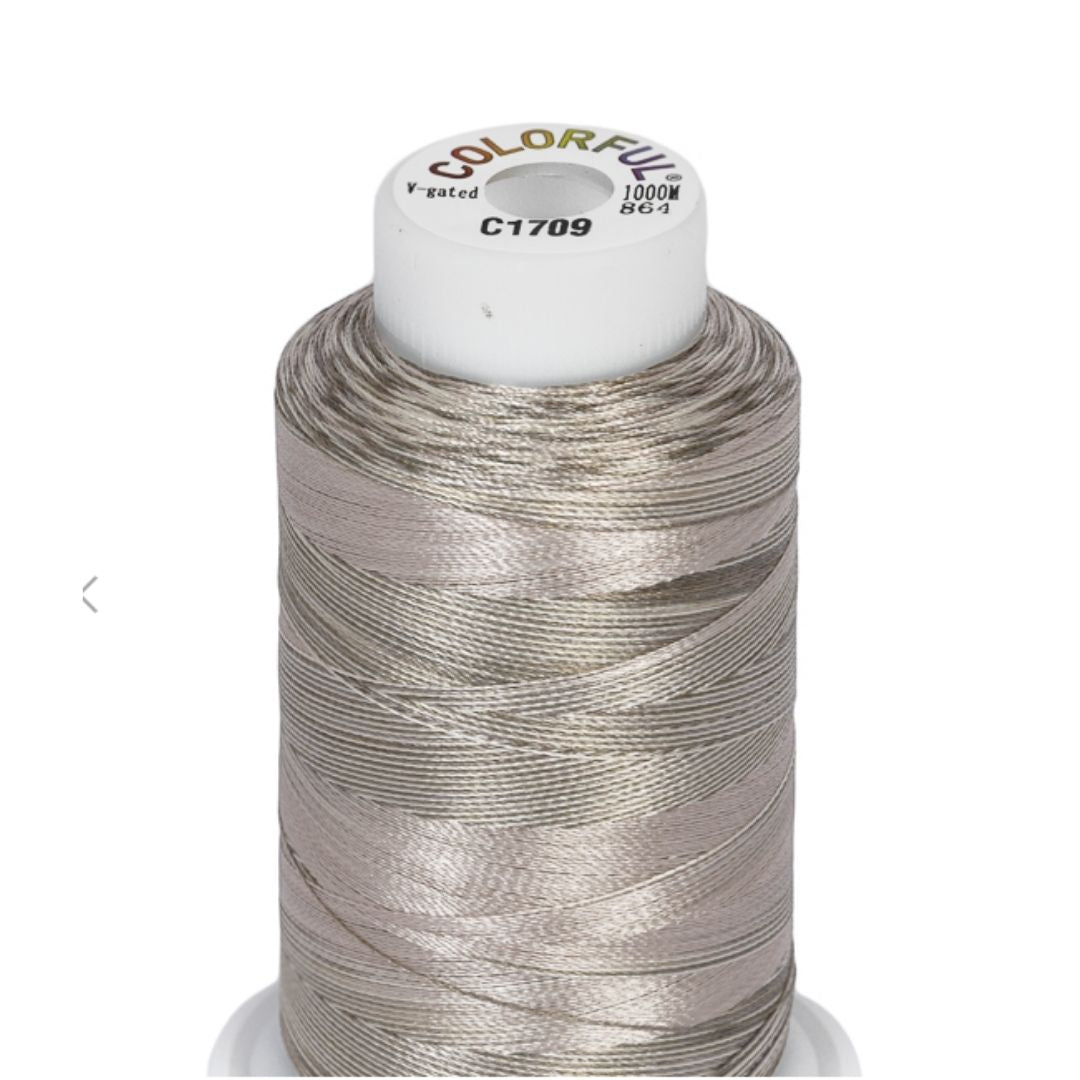 Embroidery Threads - Colorful Variegated - 1000m