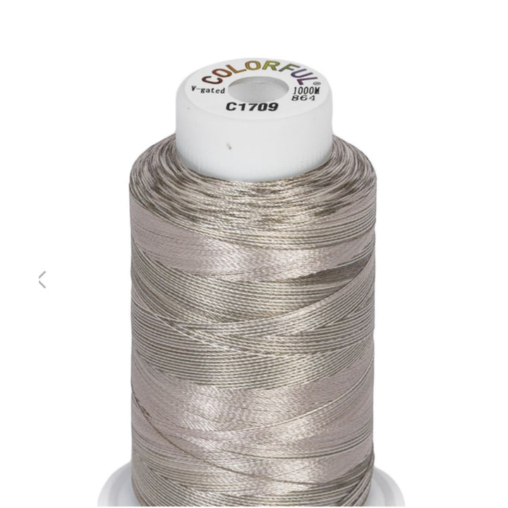 Embroidery Threads - Colorful Variegated - 1000m