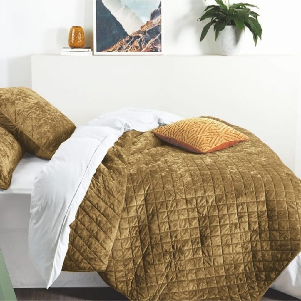 Bedding Set - Velvet Crush Bedspread Sets 5 PC Queen