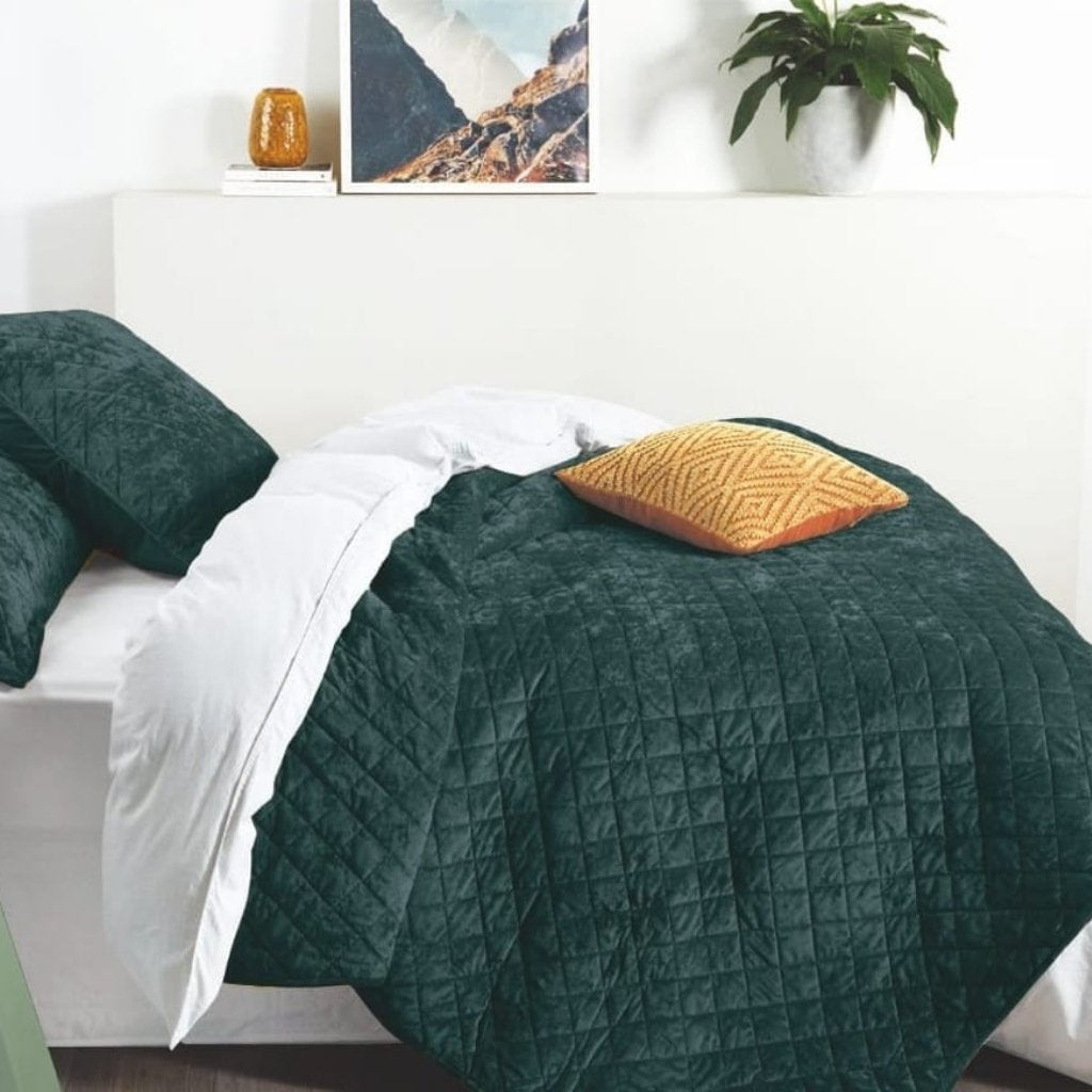 Bedding Set - Velvet Crush Bedspread Sets 5 PC Queen