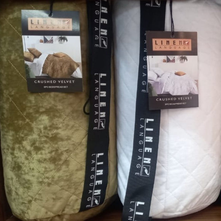 Bedding Set - Velvet Crush Bedspread Sets 5 PC Queen