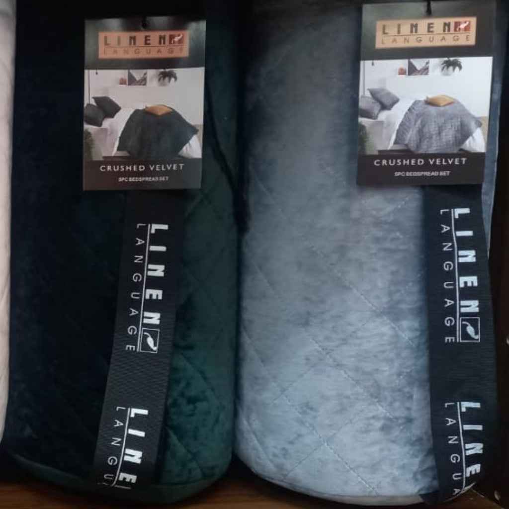 Bedding Set - Velvet Crush Bedspread Sets 5 PC Queen