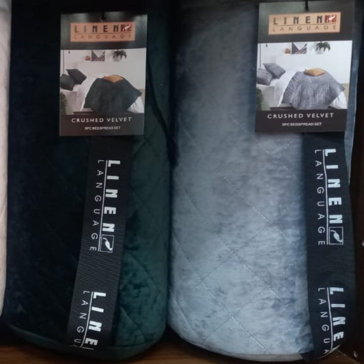 Bedding Set - Velvet Crush Bedspread Sets 5 PC Queen
