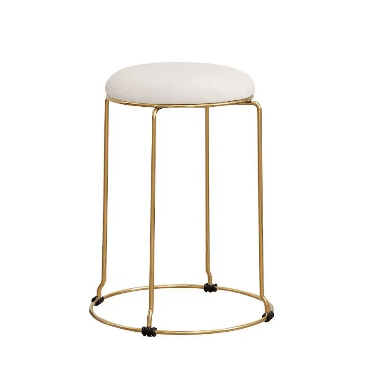 Stools - Elon Velvet Gold Frame