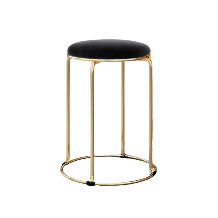 Stools - Elon Velvet Gold Frame