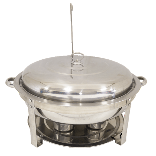 Chafing Dish - 12L Round Hook Silver