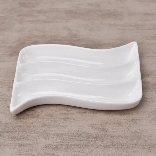 Sauce Platter - 3 Division Curved