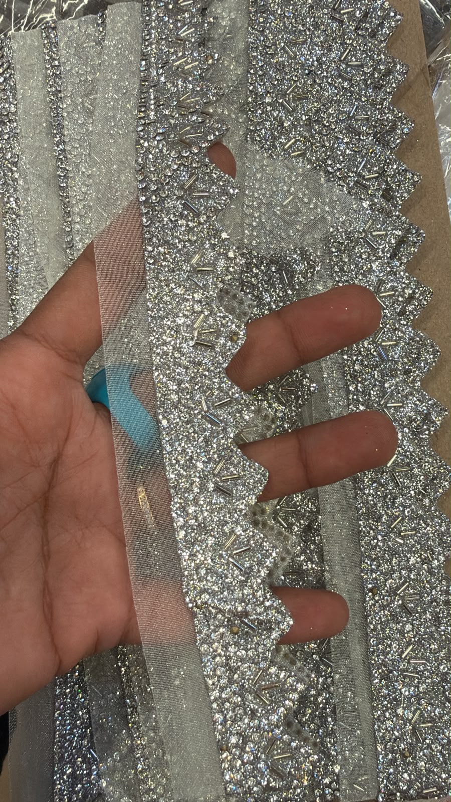 Trims - Marrakesh - Elite Diamanté Point Border - 22mm
