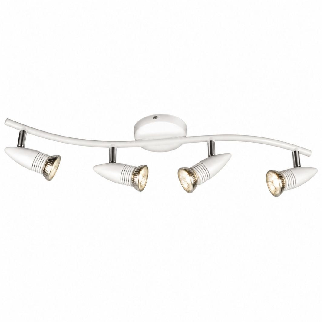 Ceiling Light - Spotlight Bar - S150/4 White 4 Light Adjustable