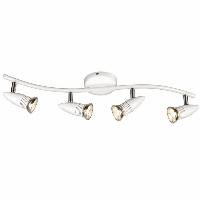 Ceiling Light - Spotlight Bar - S150/4 White 4 Light Adjustable