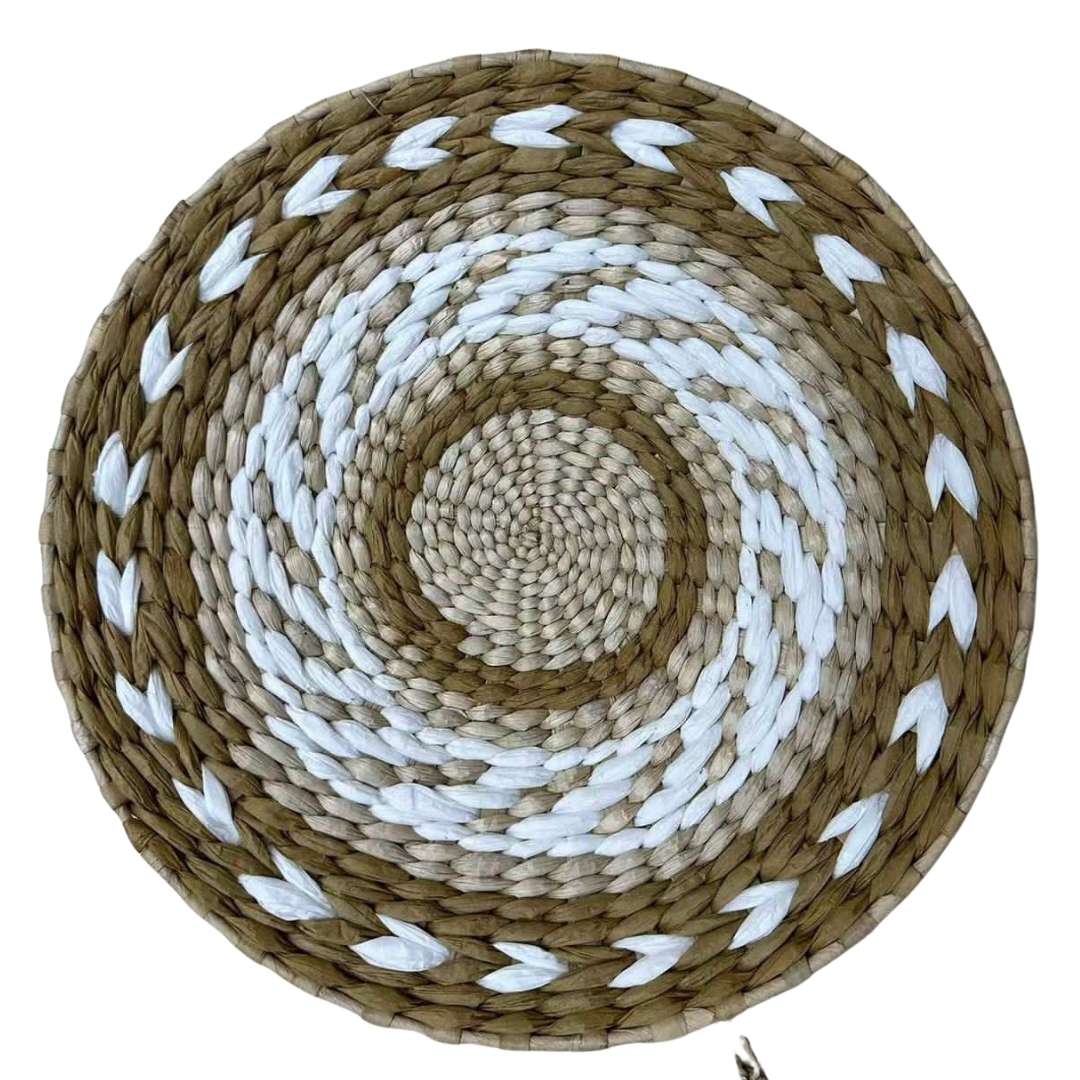 Woven Back Drop Tray - Wicker