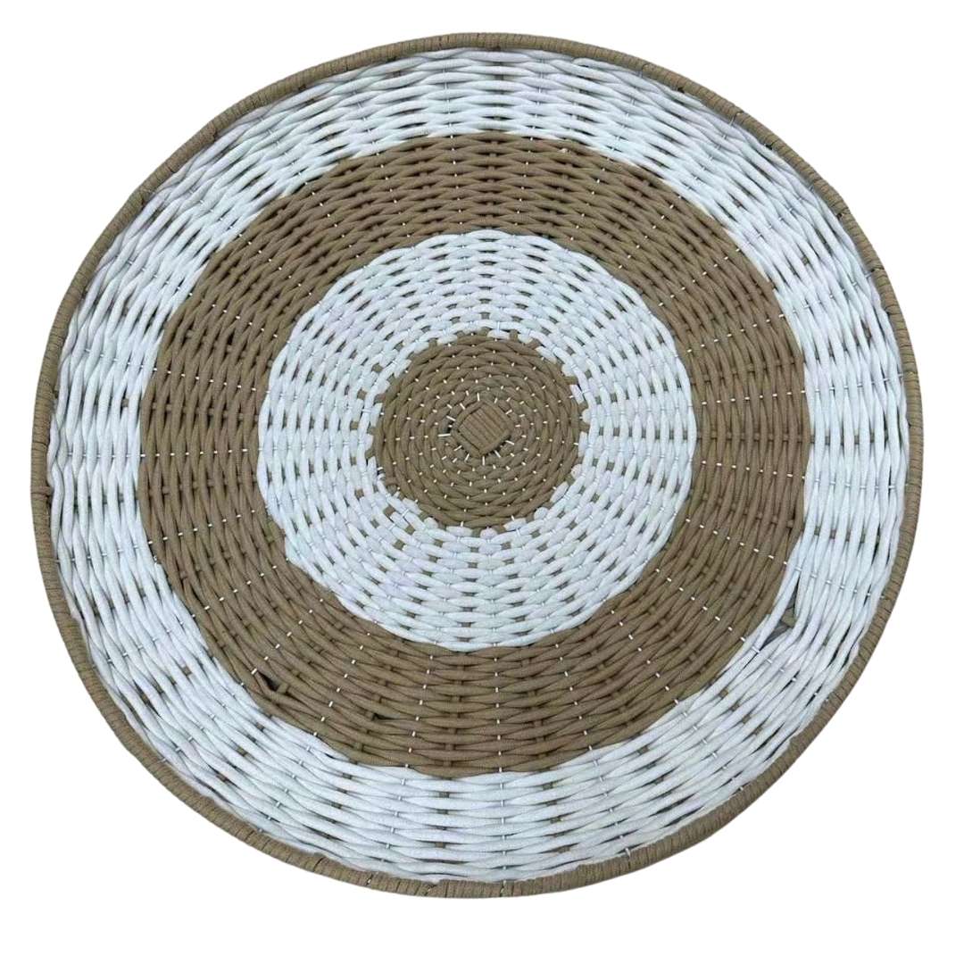 Woven Back Drop Tray - Wicker