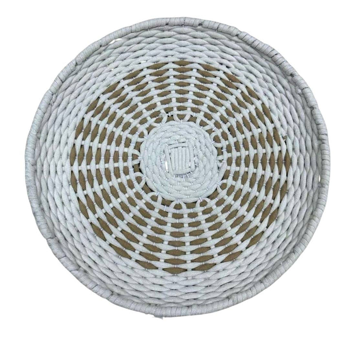 Woven Back Drop Tray - Wicker