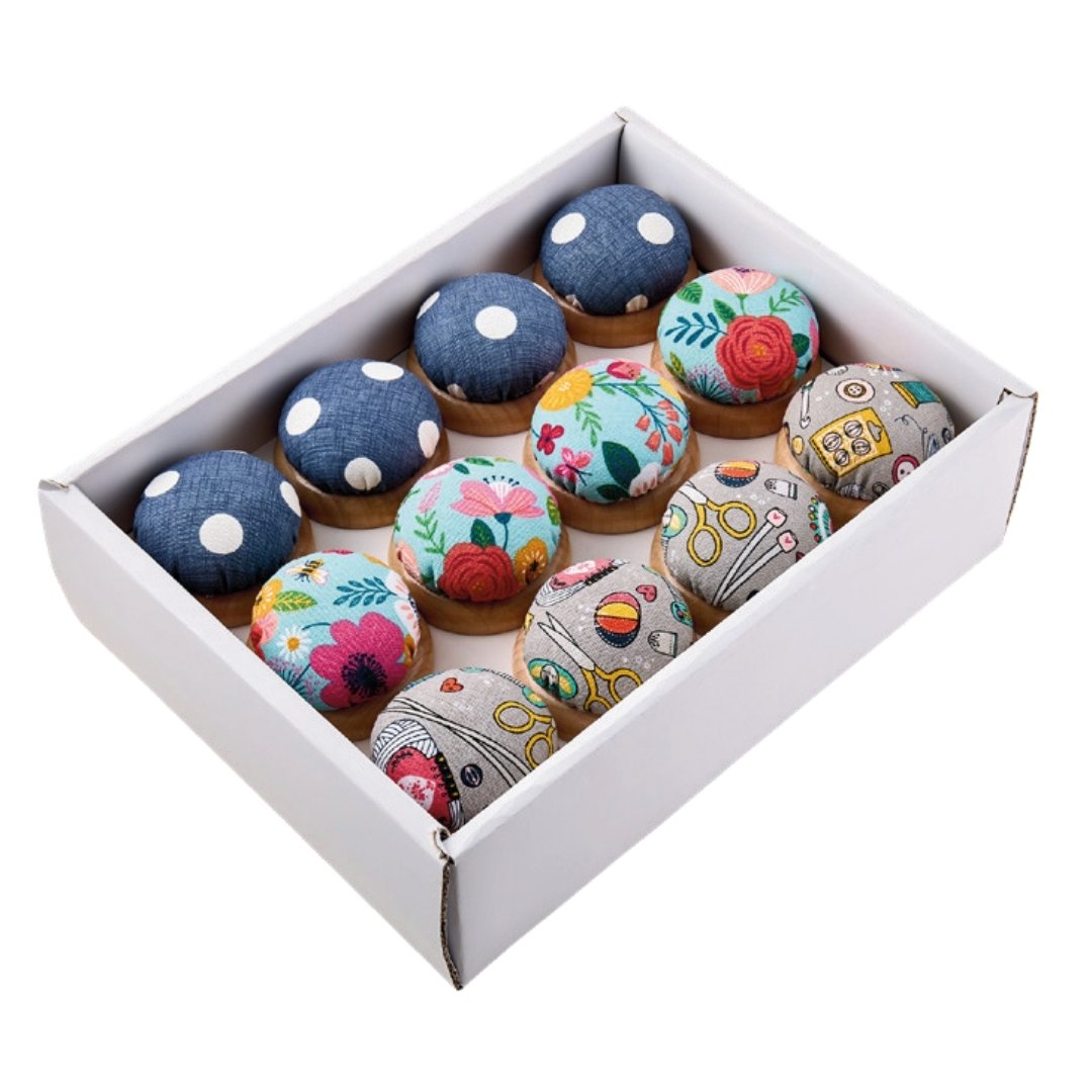Wooden Base Pincushion