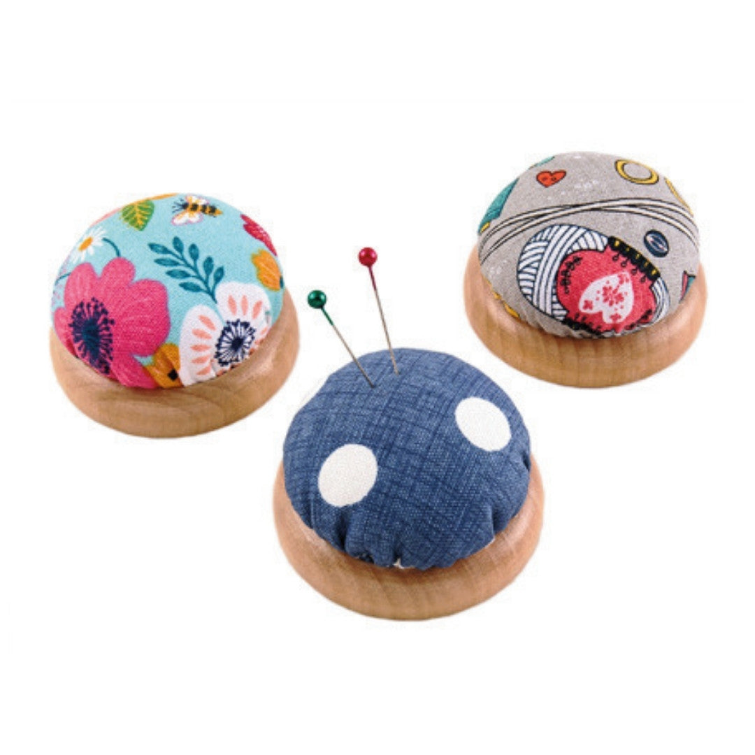 Wooden Base Pincushion